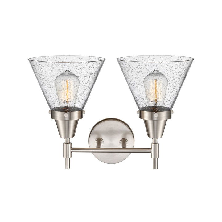 Innovations Caden 447-2W-SN-G44 Bath Vanity Light 17 in. wide - Satin Nickel