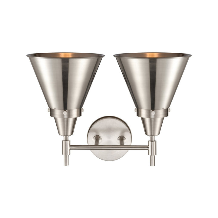 Innovations Caden 447-2W-SN-M13-SN-LED Bath Vanity Light 17 in. wide - Satin Nickel