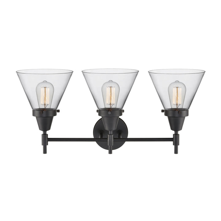 Innovations Caden 447-3W-BK-G42-LED Bath Vanity Light 26 in. wide - Matte Black