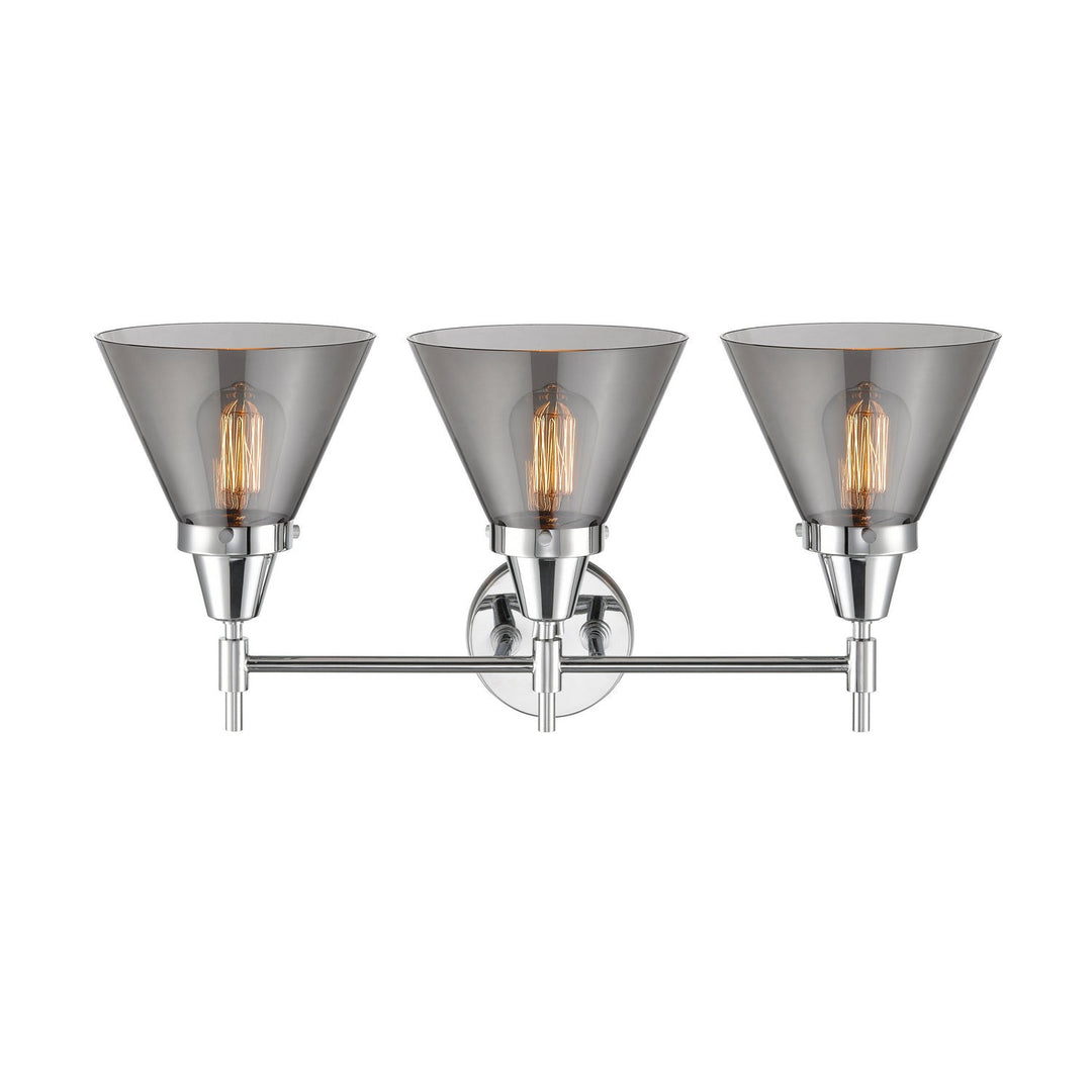 Innovations Caden 447-3W-PC-G43 Bath Vanity Light 26 in. wide - Polished Chrome