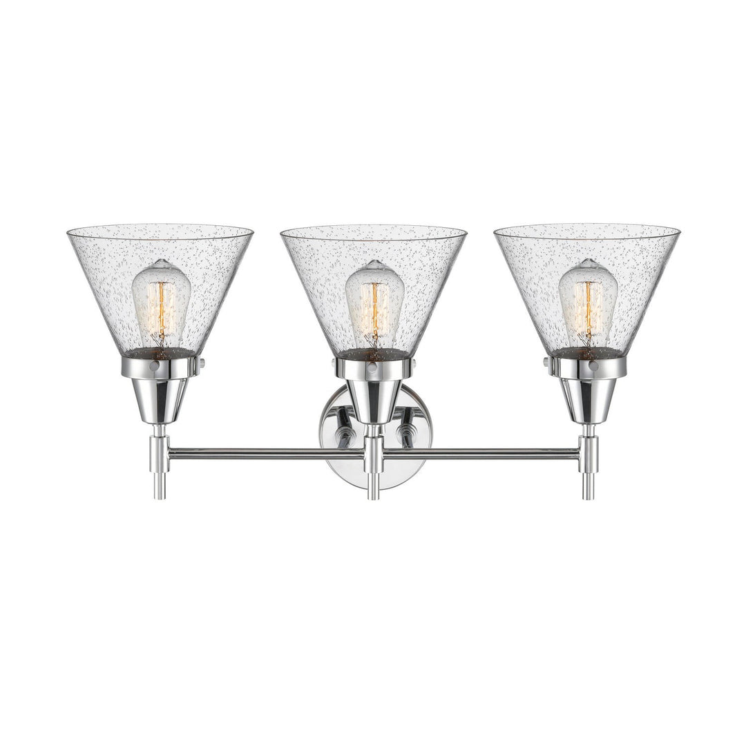 Innovations Caden 447-3W-PC-G44 Bath Vanity Light 26 in. wide - Polished Chrome