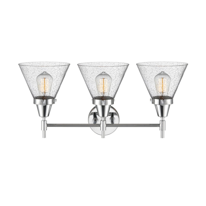 Innovations Caden 447-3W-PC-G44 Bath Vanity Light 26 in. wide - Polished Chrome