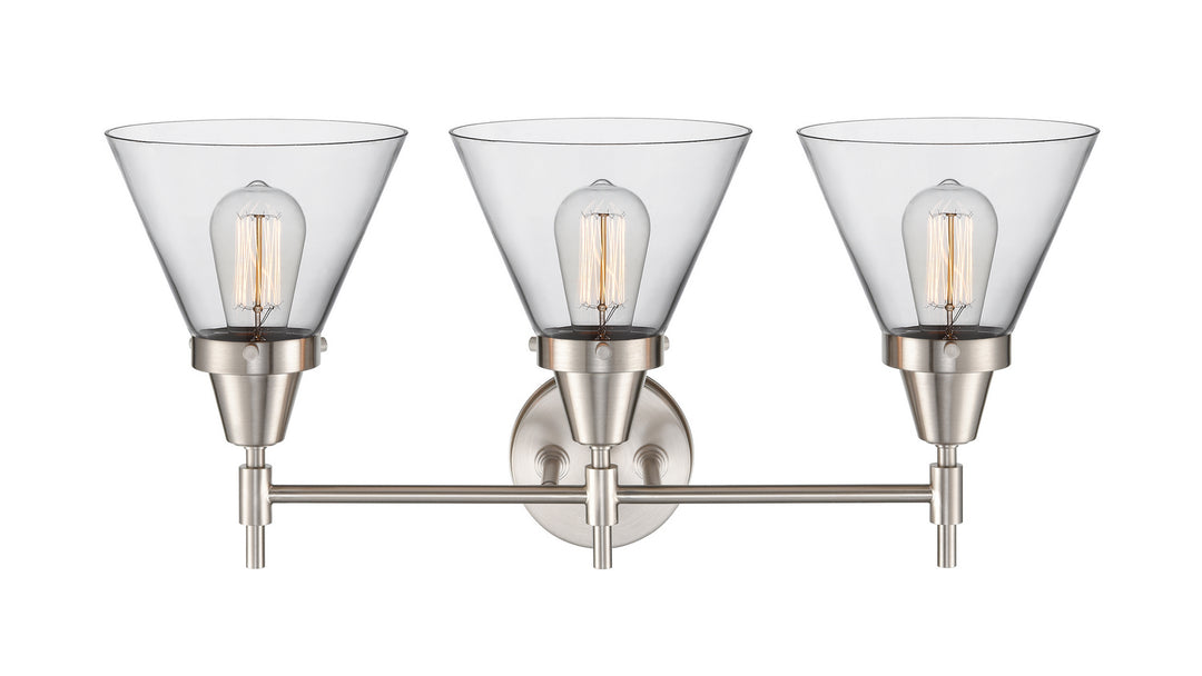 Innovations Caden 447-3W-SN-G42 Bath Vanity Light 26 in. wide - Satin Nickel