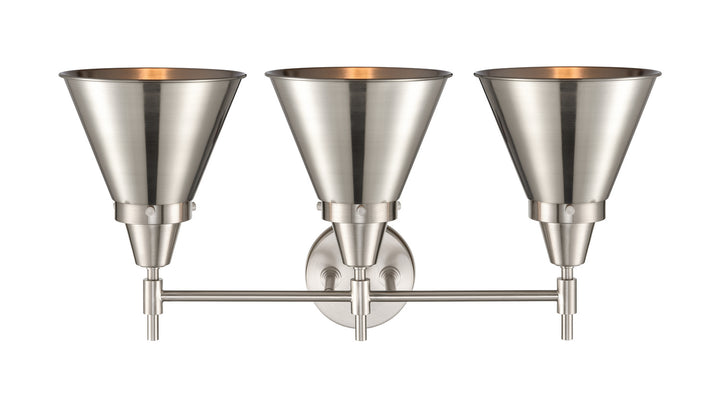 Innovations Caden 447-3W-SN-M13-SN Bath Vanity Light 26 in. wide - Satin Nickel