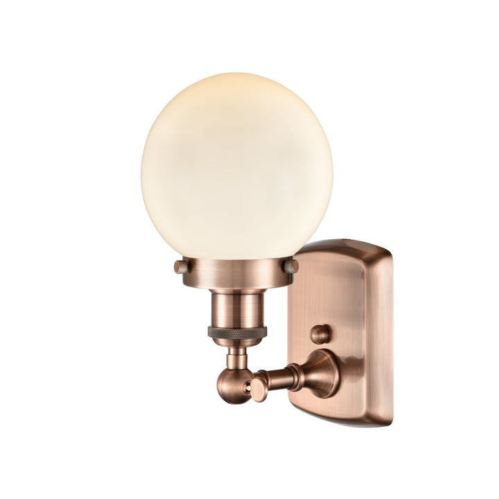 Innovations Ballston Urban 916-1W-AC-G201-6-LED Wall Sconce Light - Antique Copper