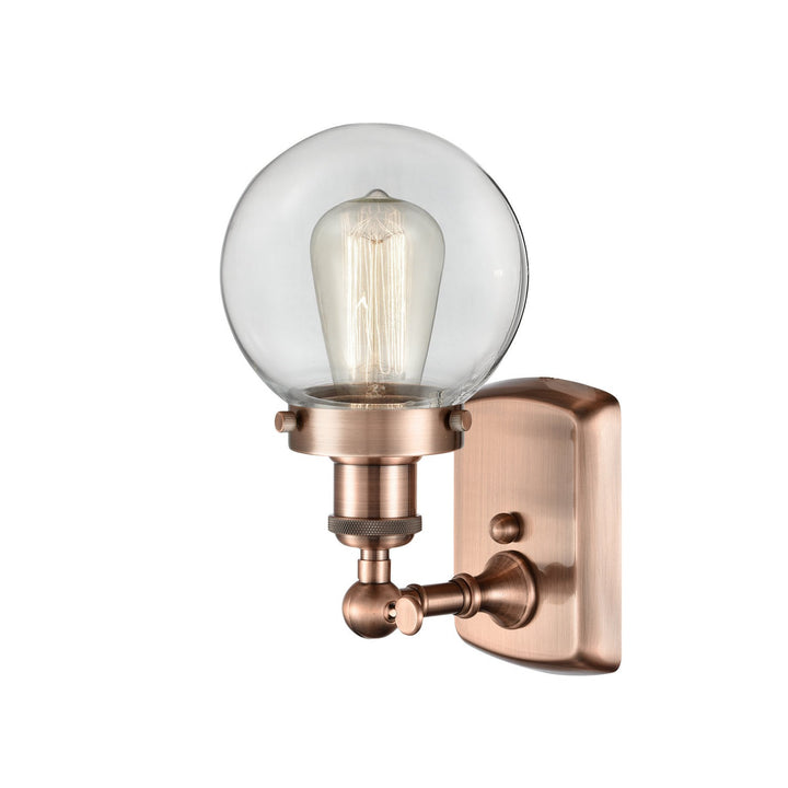 Innovations Ballston Urban 916-1W-AC-G202-6-LED Wall Sconce Light - Antique Copper