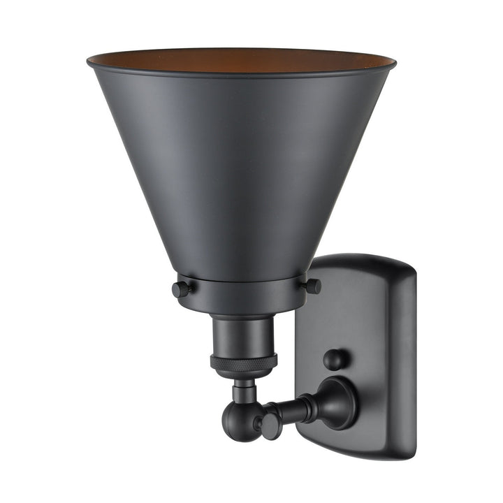Innovations Ballston Urban 916-1W-BK-M13 Wall Sconce Light - Matte Black