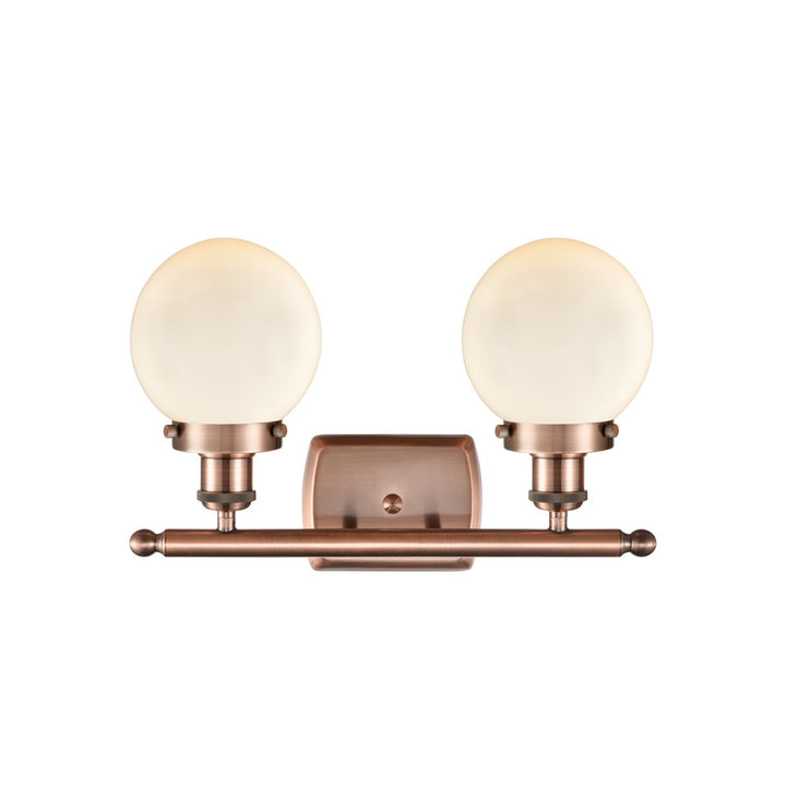 Innovations Ballston Urban 916-2W-AC-G201-6 Bath Vanity Light 16 in. wide - Antique Copper
