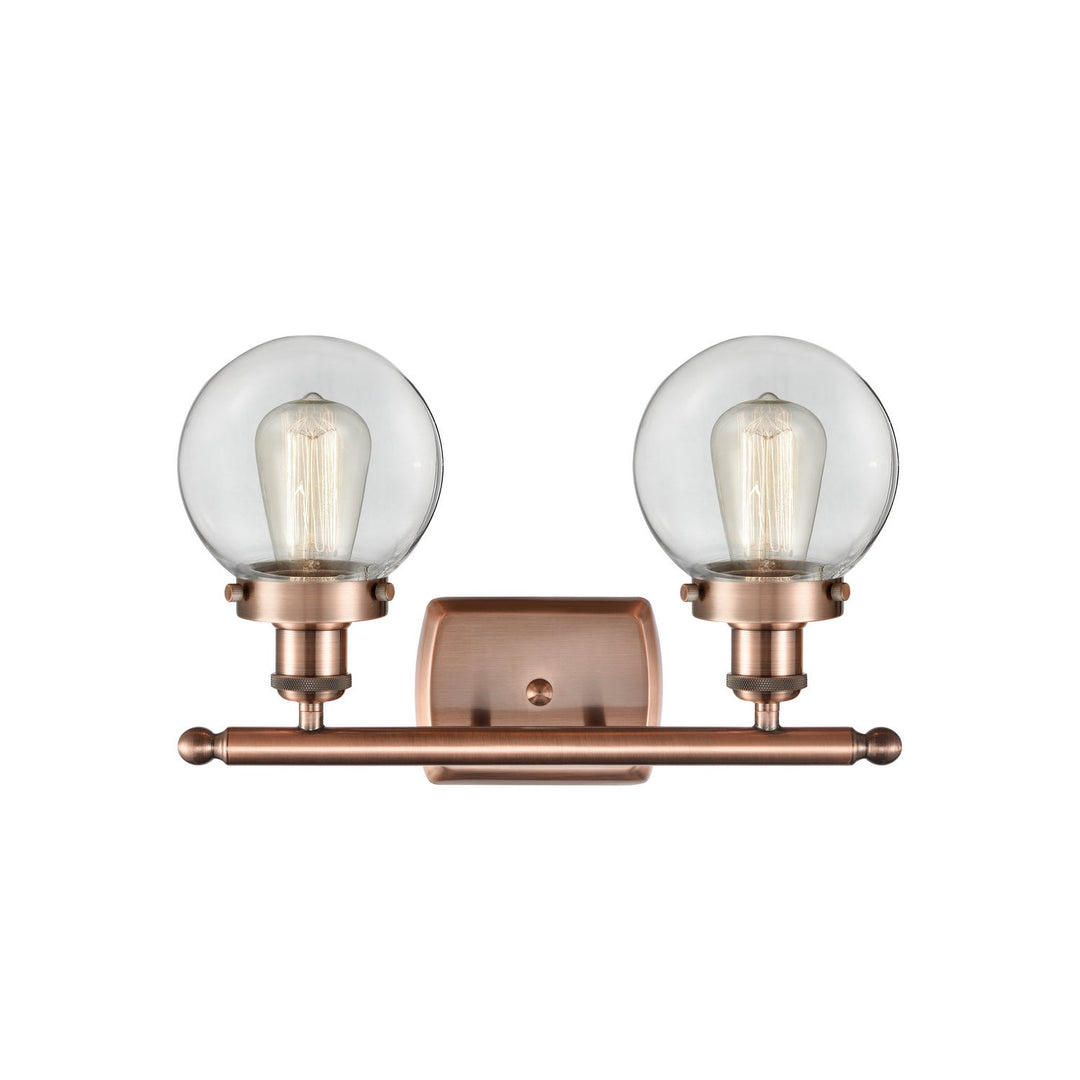 Innovations Ballston Urban 916-2W-AC-G202-6 Bath Vanity Light 16 in. wide - Antique Copper
