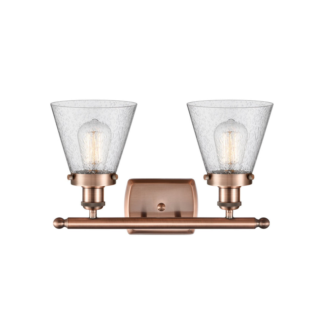 Innovations Ballston Urban 916-2W-AC-G64-LED Bath Vanity Light 16 in. wide - Antique Copper