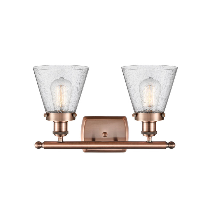 Innovations Ballston Urban 916-2W-AC-G64-LED Bath Vanity Light 16 in. wide - Antique Copper