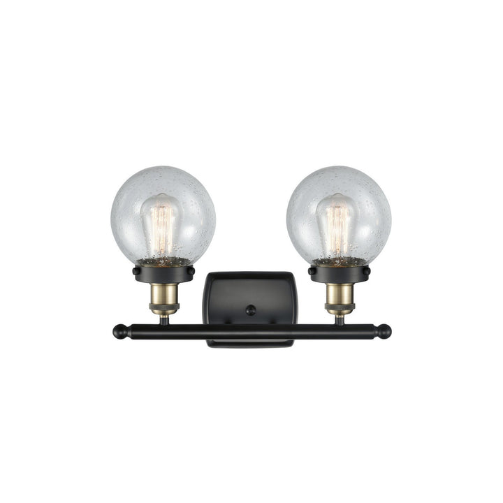 Innovations Ballston Urban 916-2W-BAB-G204-6 Bath Vanity Light 16 in. wide - Black Antique Brass