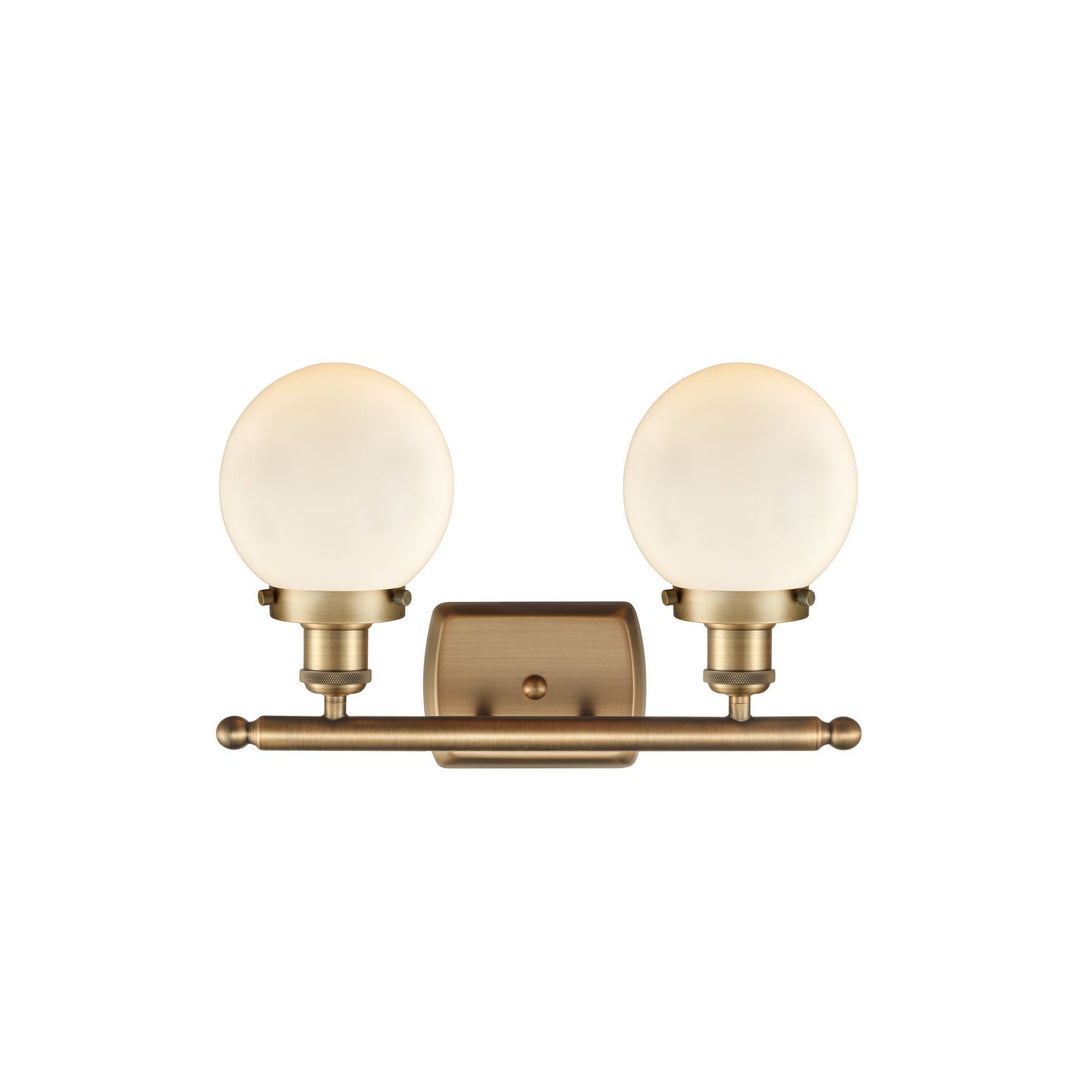 Innovations Ballston Urban 916-2W-BB-G201-6 Bath Vanity Light 16 in. wide - Brushed Brass