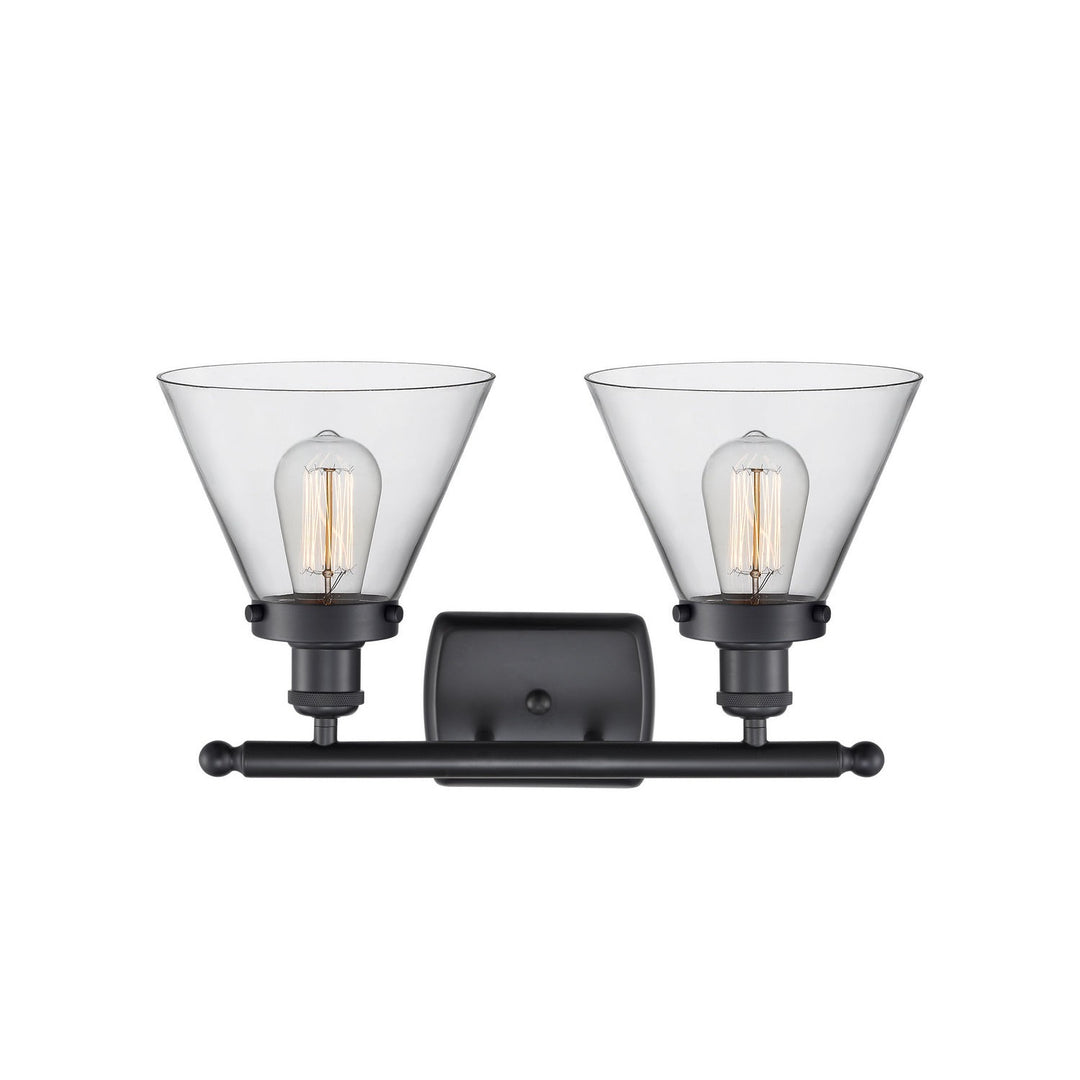 Innovations Ballston Urban 916-2W-BK-G42 Bath Vanity Light 18 in. wide - Matte Black