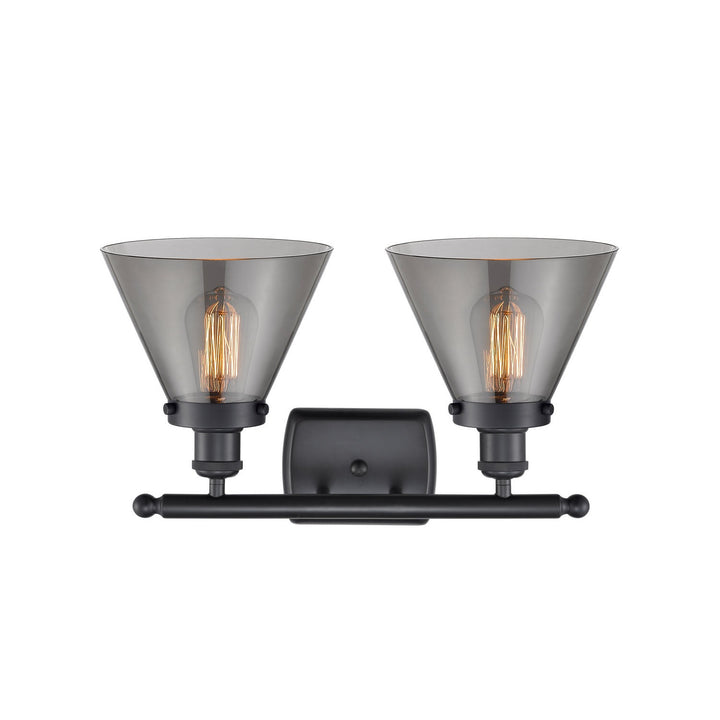 Innovations Ballston Urban 916-2W-BK-G43 Bath Vanity Light 18 in. wide - Matte Black