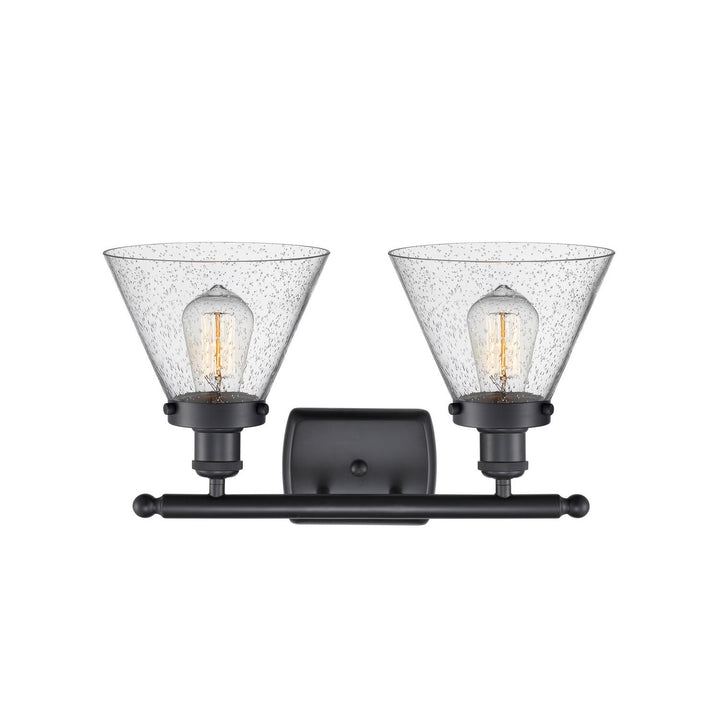 Innovations Ballston Urban 916-2W-BK-G44-LED Bath Vanity Light 18 in. wide - Matte Black