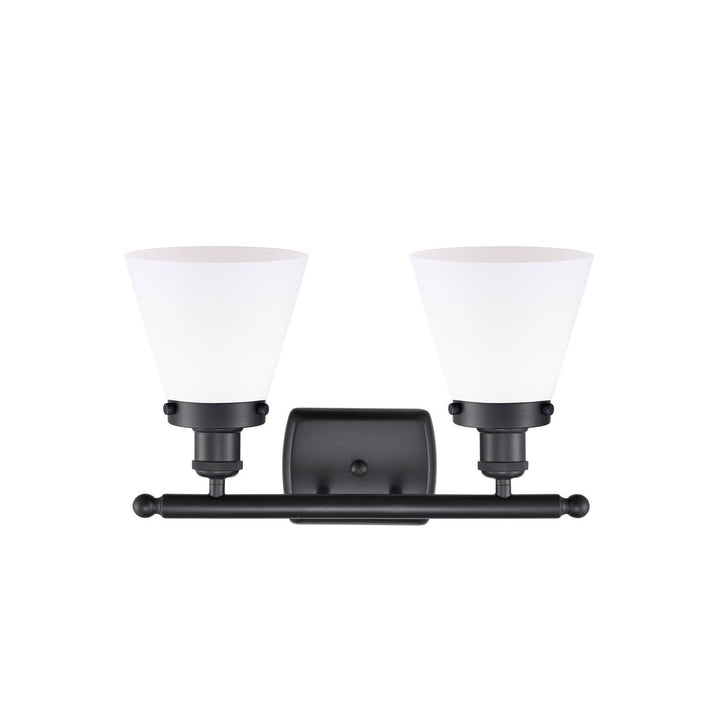 Innovations Ballston Urban 916-2W-BK-G61 Bath Vanity Light 16 in. wide - Matte Black