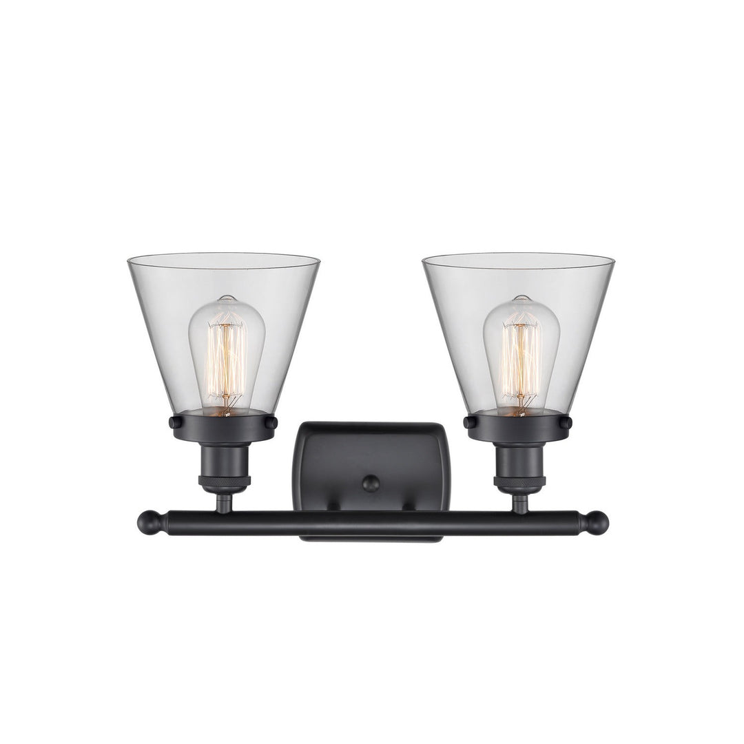 Innovations Ballston Urban 916-2W-BK-G62 Bath Vanity Light 16 in. wide - Matte Black