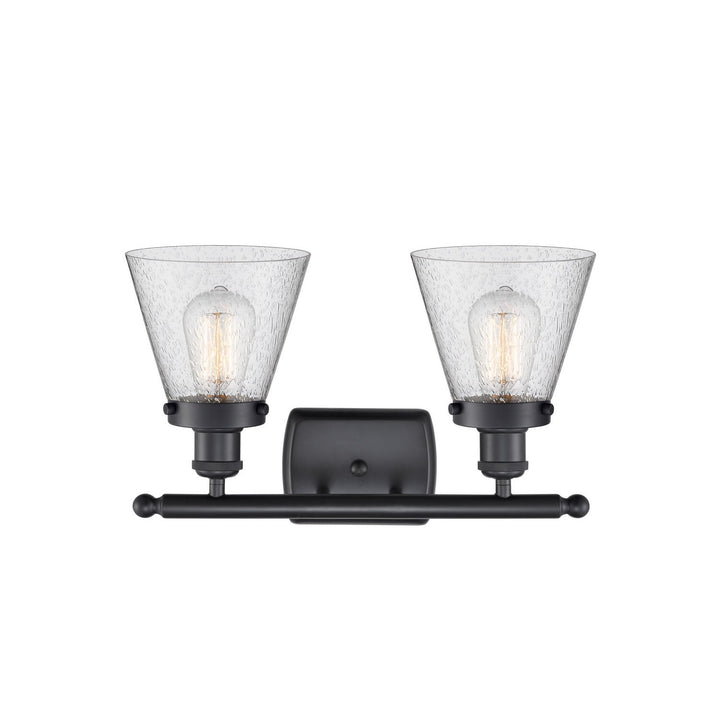 Innovations Ballston Urban 916-2W-BK-G64 Bath Vanity Light 16 in. wide - Matte Black