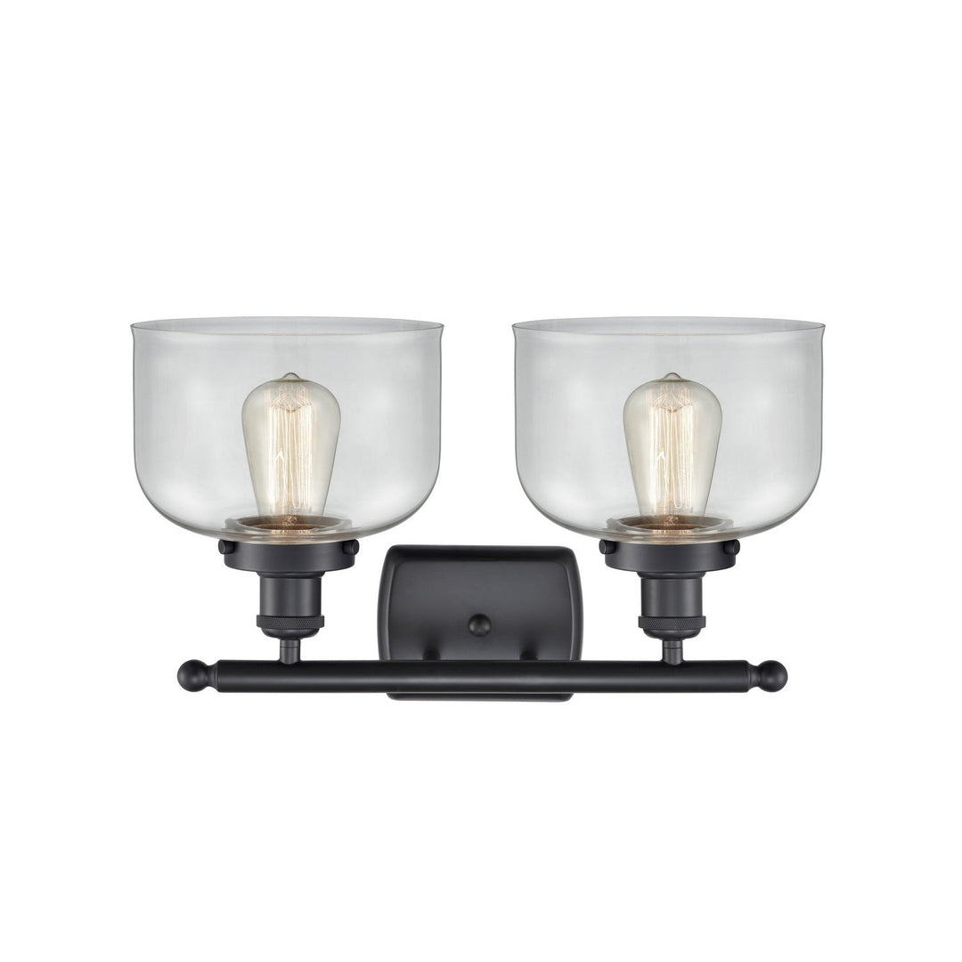 Innovations Ballston Urban 916-2W-BK-G72 Bath Vanity Light 18 in. wide - Matte Black