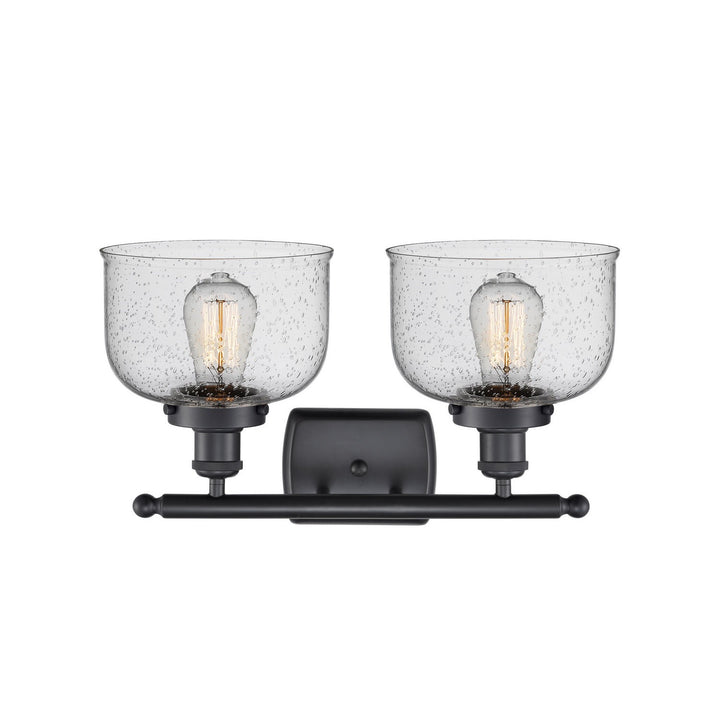 Innovations Ballston Urban 916-2W-BK-G74 Bath Vanity Light 18 in. wide - Matte Black