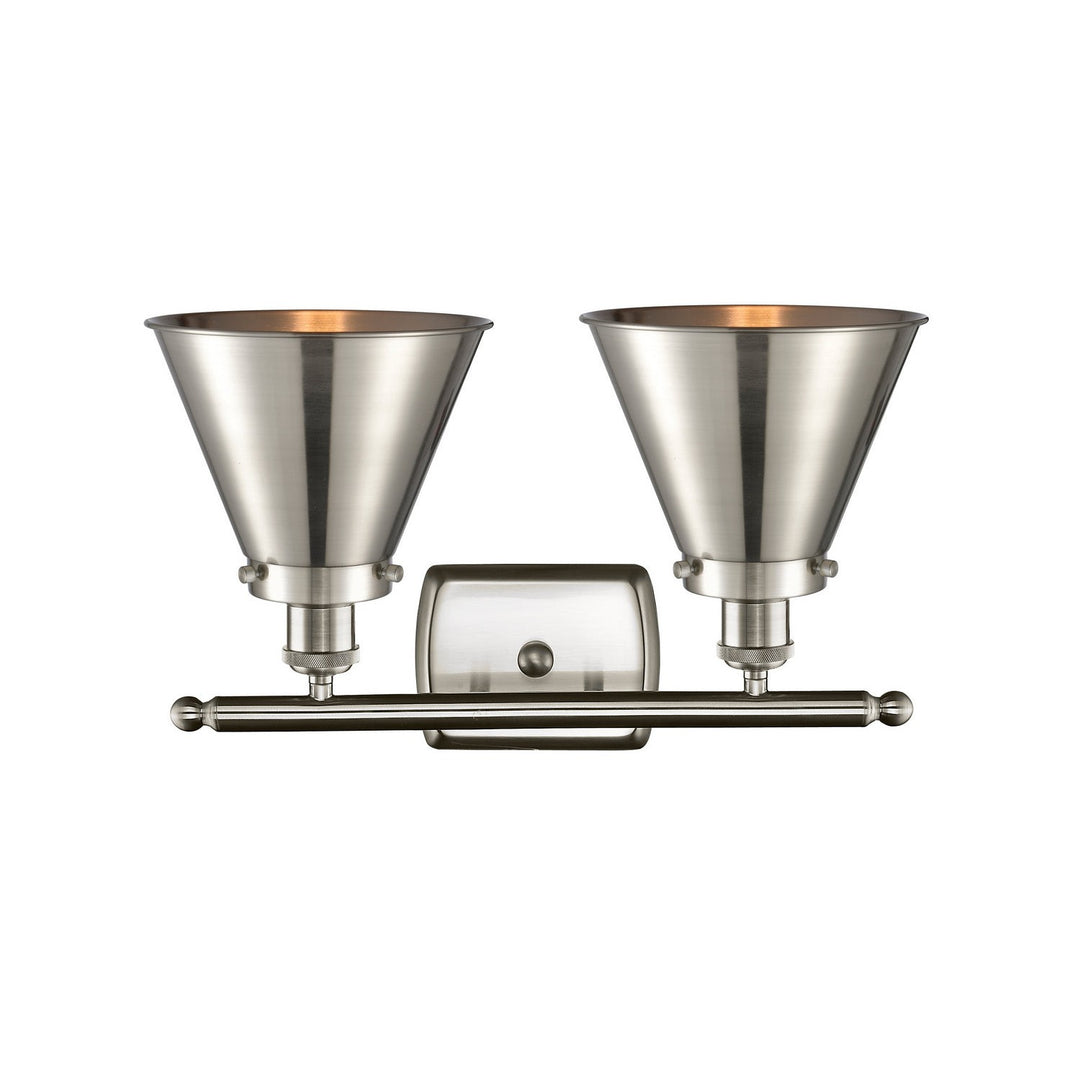 Innovations Ballston Urban 916-2W-SN-M13-SN-LED Bath Vanity Light 16 in. wide - Brushed Satin Nickel