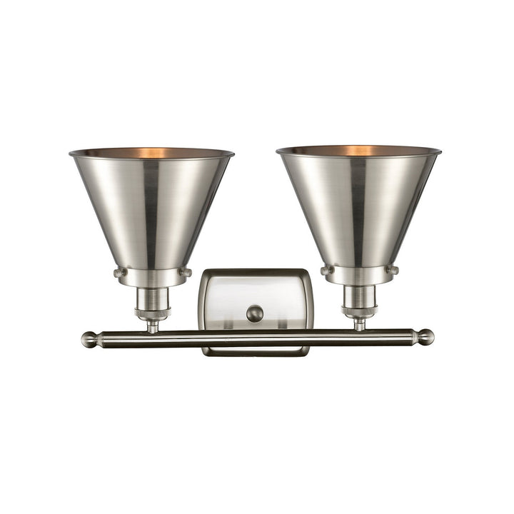 Innovations Ballston Urban 916-2W-SN-M13-SN-LED Bath Vanity Light 16 in. wide - Brushed Satin Nickel