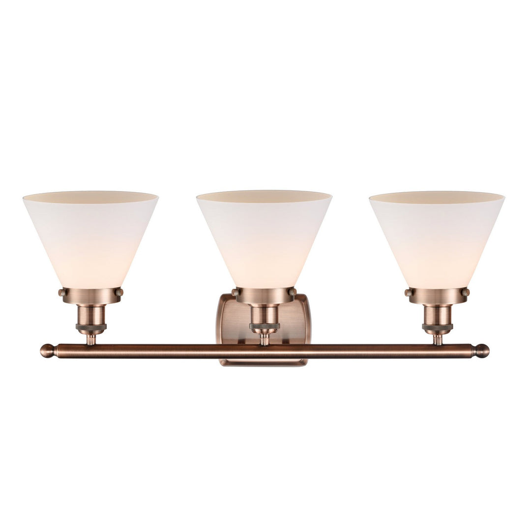 Innovations Ballston Urban 916-3W-AC-G41 Bath Vanity Light 28 in. wide - Antique Copper
