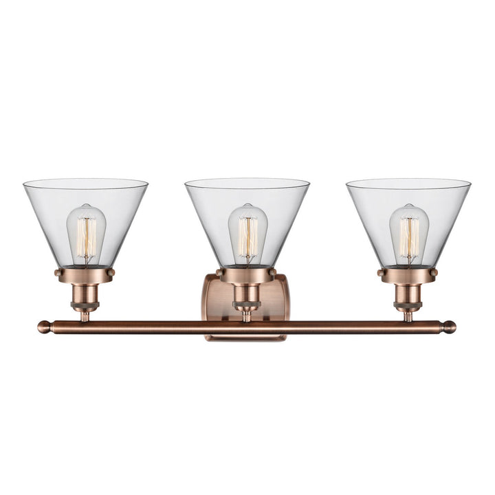 Innovations Ballston Urban 916-3W-AC-G42-LED Bath Vanity Light 28 in. wide - Antique Copper