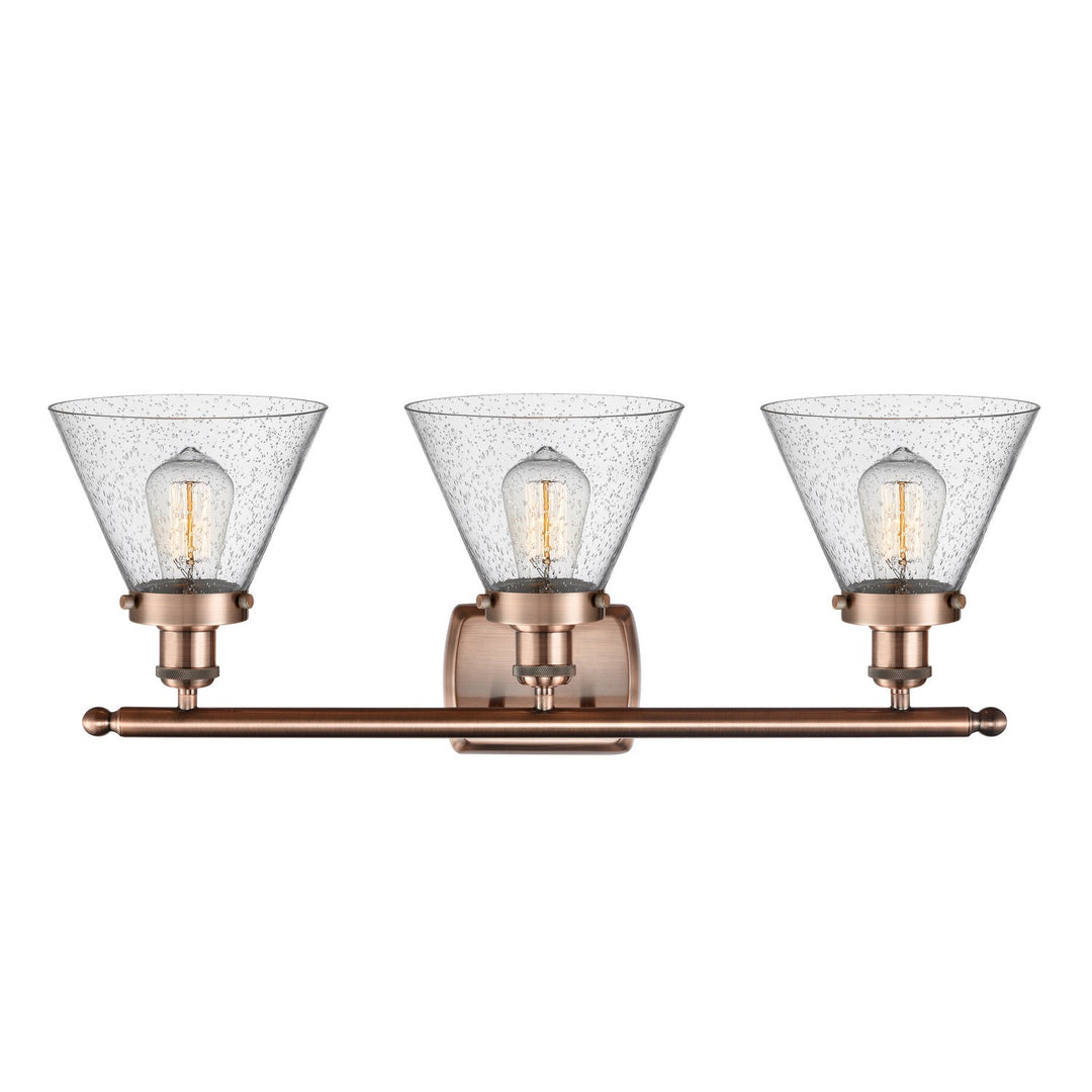 Innovations Ballston Urban 916-3W-AC-G44 Bath Vanity Light 28 in. wide - Antique Copper