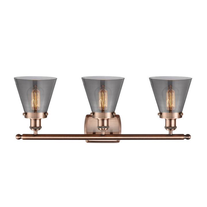 Innovations Ballston Urban 916-3W-AC-G63-LED Bath Vanity Light 26 in. wide - Antique Copper