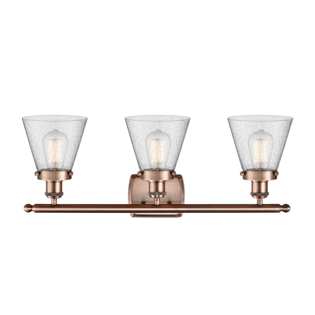 Innovations Ballston Urban 916-3W-AC-G64-LED Bath Vanity Light 26 in. wide - Antique Copper