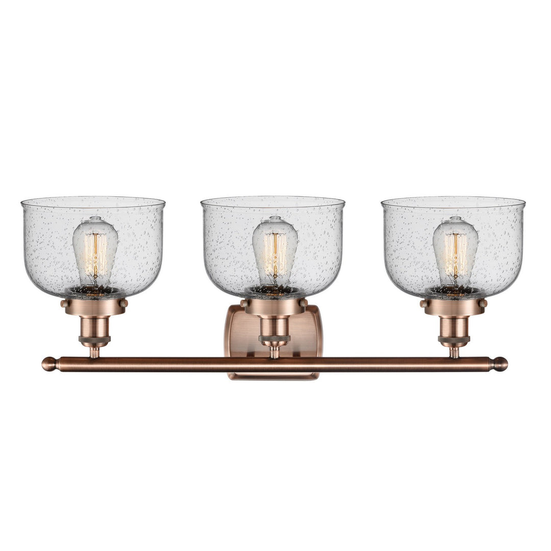Innovations Ballston Urban 916-3W-AC-G74-LED Bath Vanity Light 28 in. wide - Antique Copper