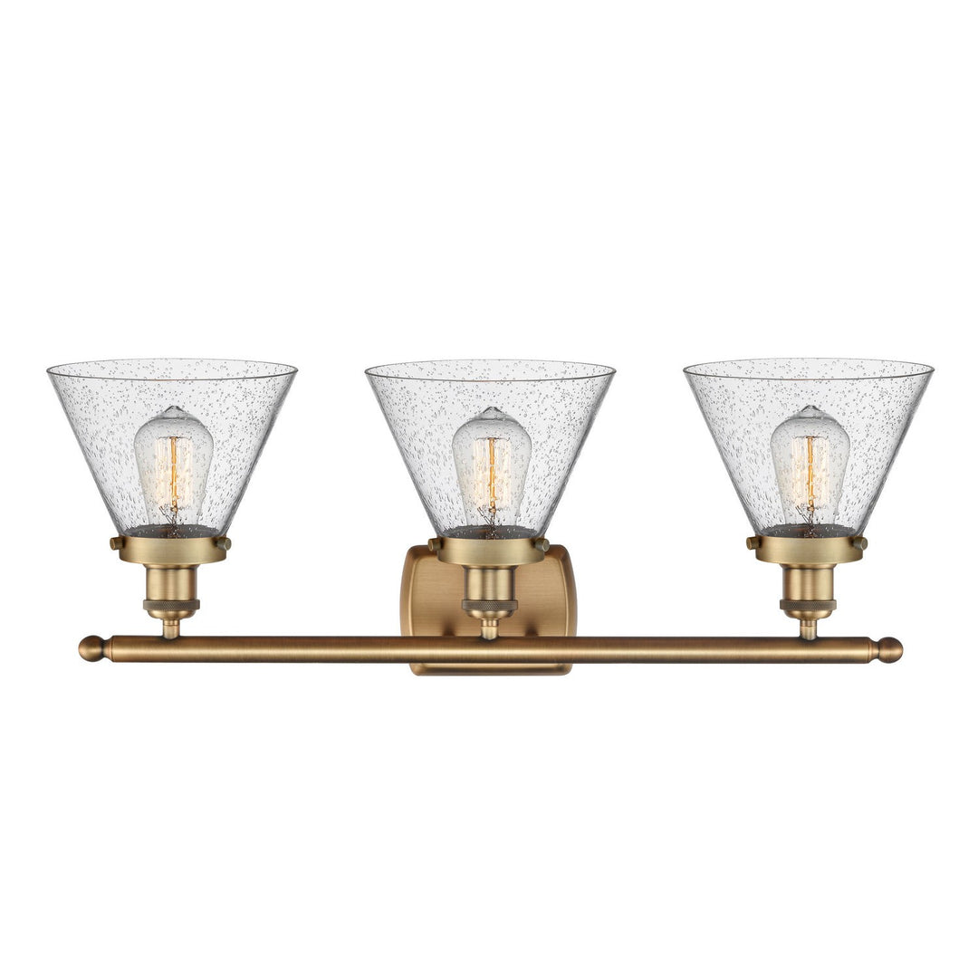 Innovations Ballston Urban 916-3W-BB-G44-LED Bath Vanity Light 28 in. wide - Brushed Brass