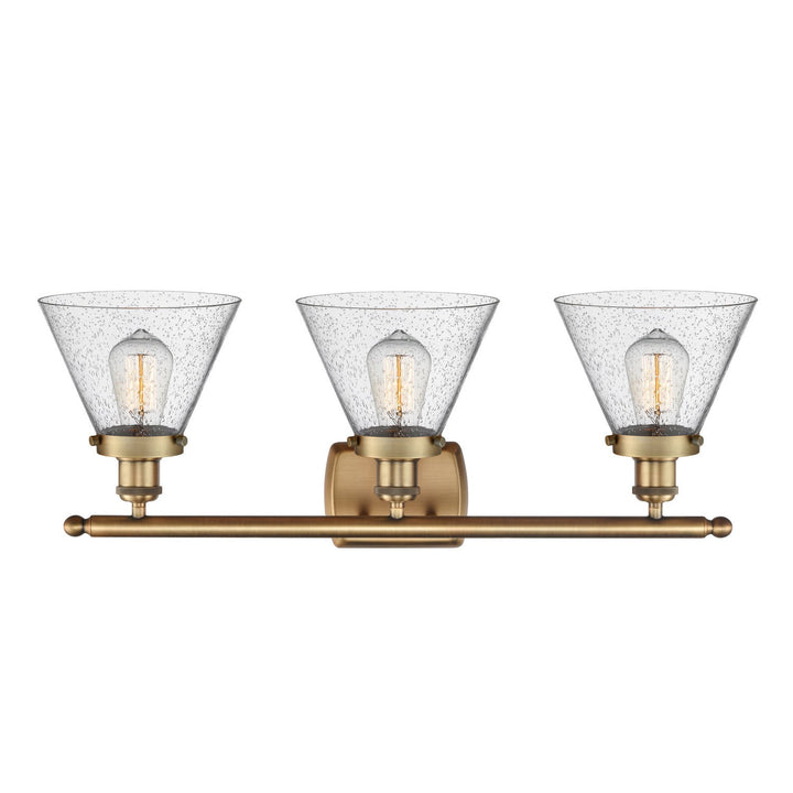 Innovations Ballston Urban 916-3W-BB-G44-LED Bath Vanity Light 28 in. wide - Brushed Brass