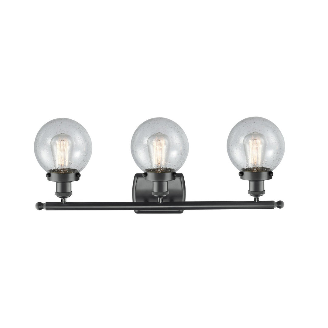 Innovations Ballston Urban 916-3W-BK-G204-6-LED Bath Vanity Light 26 in. wide - Matte Black