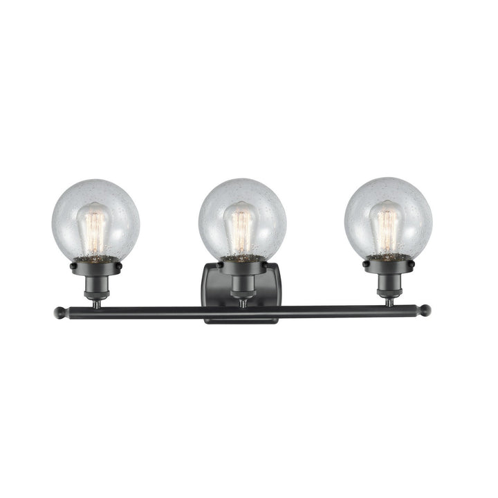 Innovations Ballston Urban 916-3W-BK-G204-6-LED Bath Vanity Light 26 in. wide - Matte Black