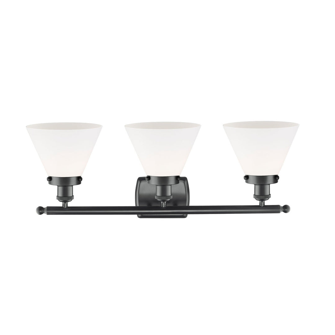 Innovations Ballston Urban 916-3W-BK-G41-LED Bath Vanity Light 28 in. wide - Matte Black