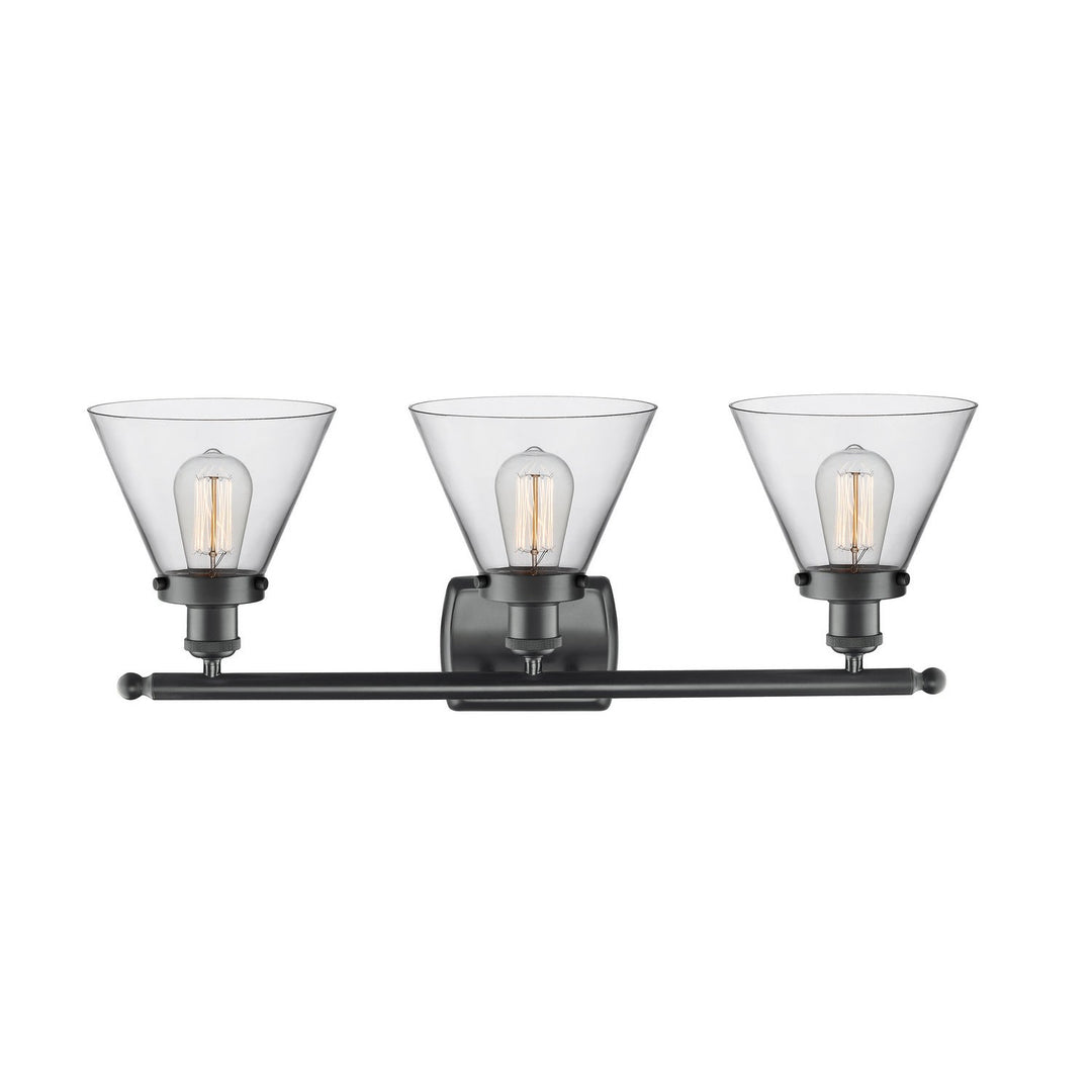 Innovations Ballston Urban 916-3W-BK-G42 Bath Vanity Light 28 in. wide - Matte Black