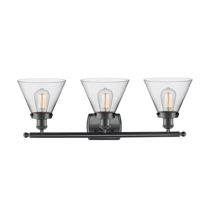 Innovations Ballston Urban 916-3W-BK-G42-LED Bath Vanity Light 28 in. wide - Matte Black