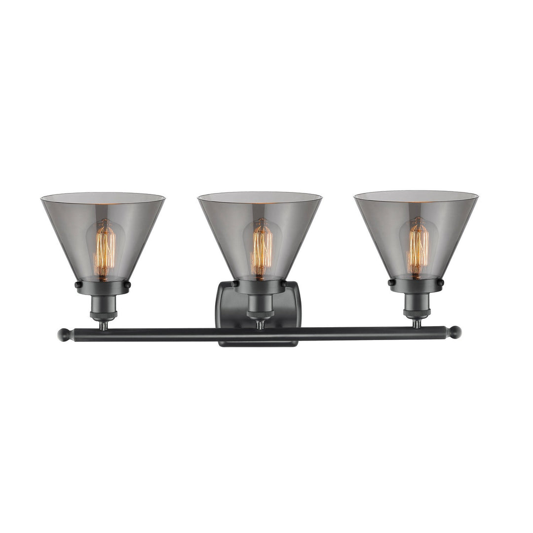 Innovations Ballston Urban 916-3W-BK-G43 Bath Vanity Light 28 in. wide - Matte Black