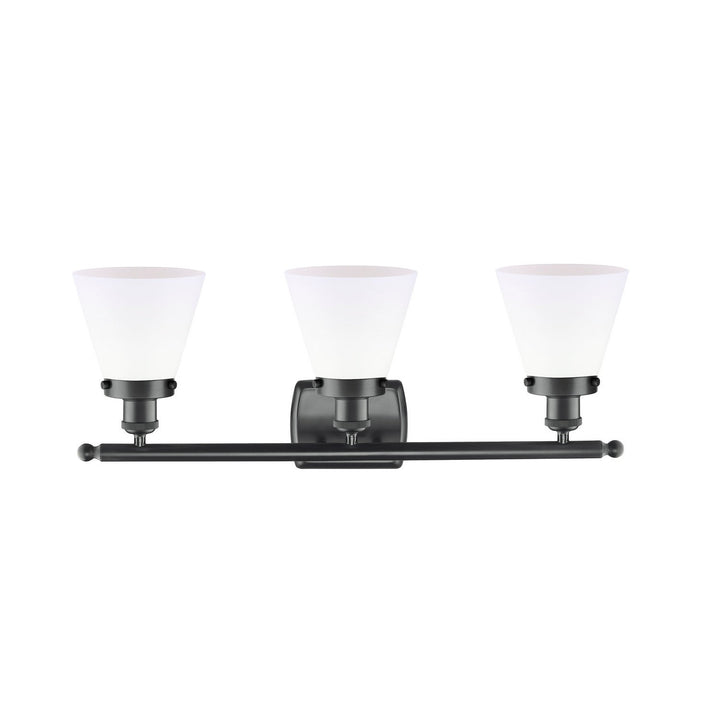 Innovations Ballston Urban 916-3W-BK-G61 Bath Vanity Light 26 in. wide - Matte Black