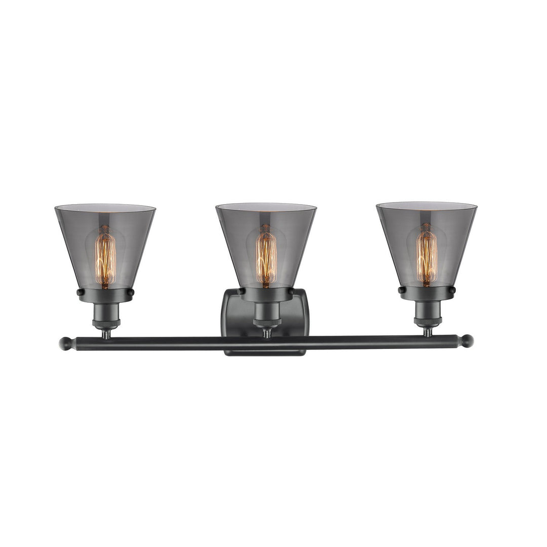 Innovations Ballston Urban 916-3W-BK-G63-LED Bath Vanity Light 26 in. wide - Matte Black