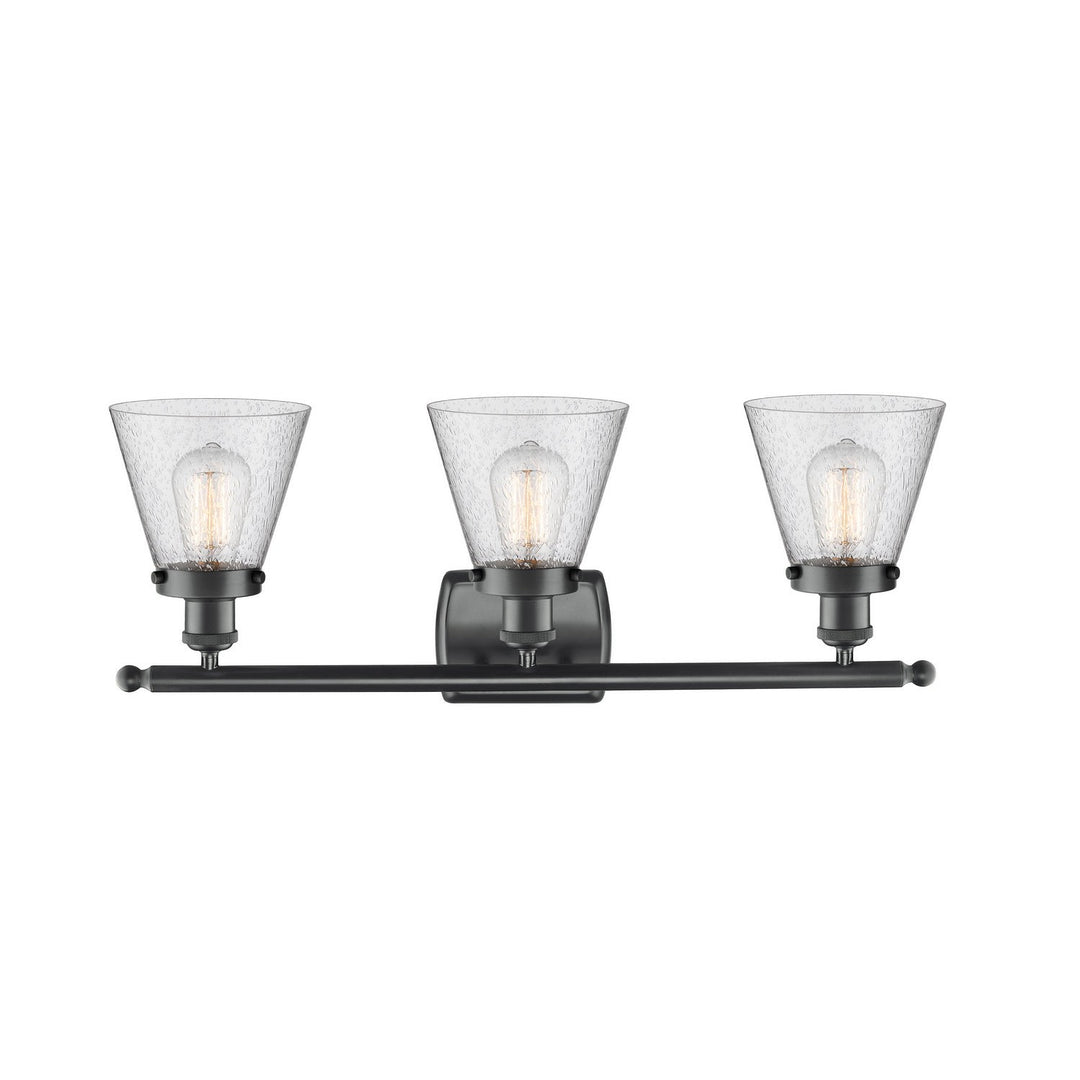 Innovations Ballston Urban 916-3W-BK-G64 Bath Vanity Light 26 in. wide - Matte Black