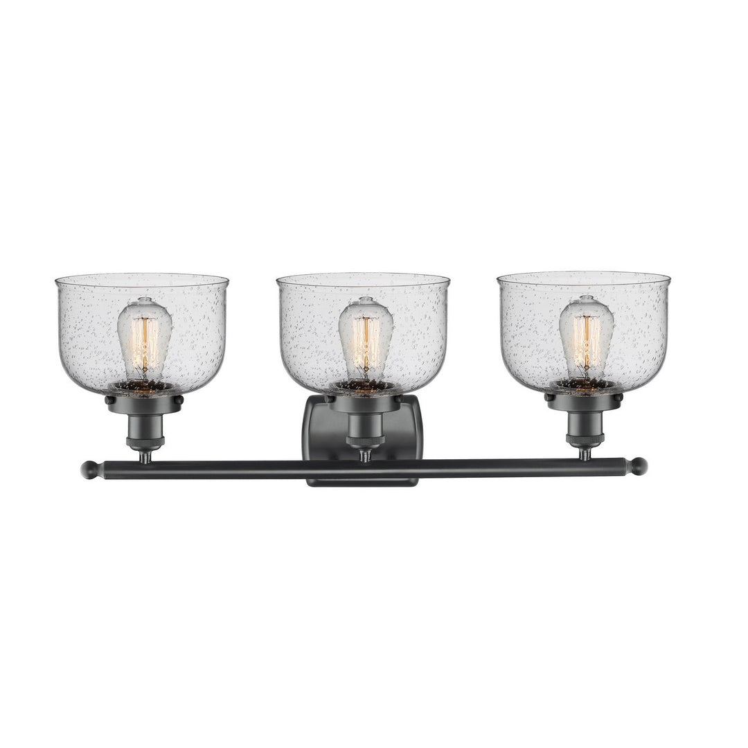 Innovations Ballston Urban 916-3W-BK-G74-LED Bath Vanity Light 28 in. wide - Matte Black