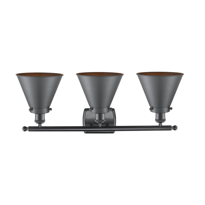 Innovations Ballston Urban 916-3W-BK-M13-LED Bath Vanity Light 26 in. wide - Matte Black