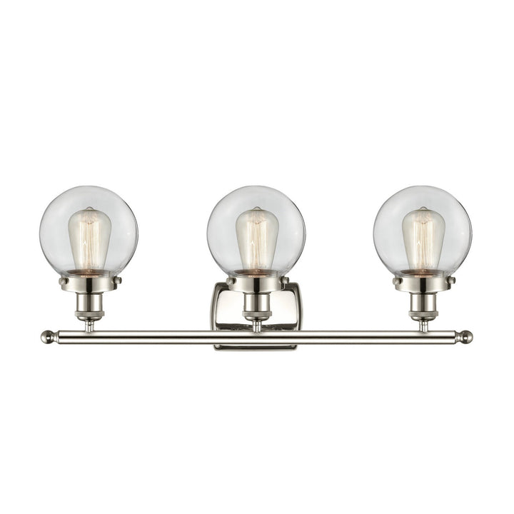 Innovations Ballston Urban 916-3W-PN-G202-6-LED Bath Vanity Light 26 in. wide - Polished Nickel