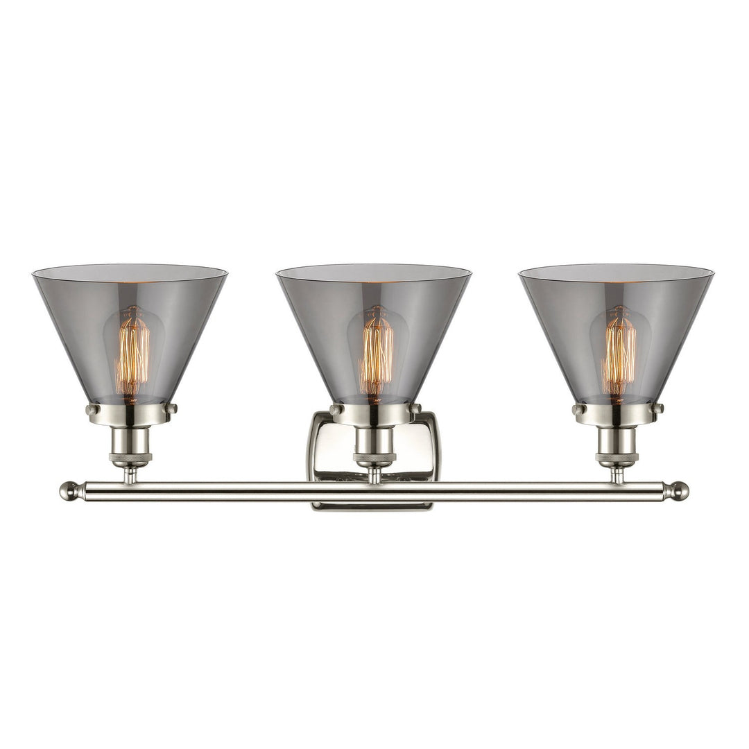 Innovations Ballston Urban 916-3W-PN-G43 Bath Vanity Light 28 in. wide - Polished Nickel