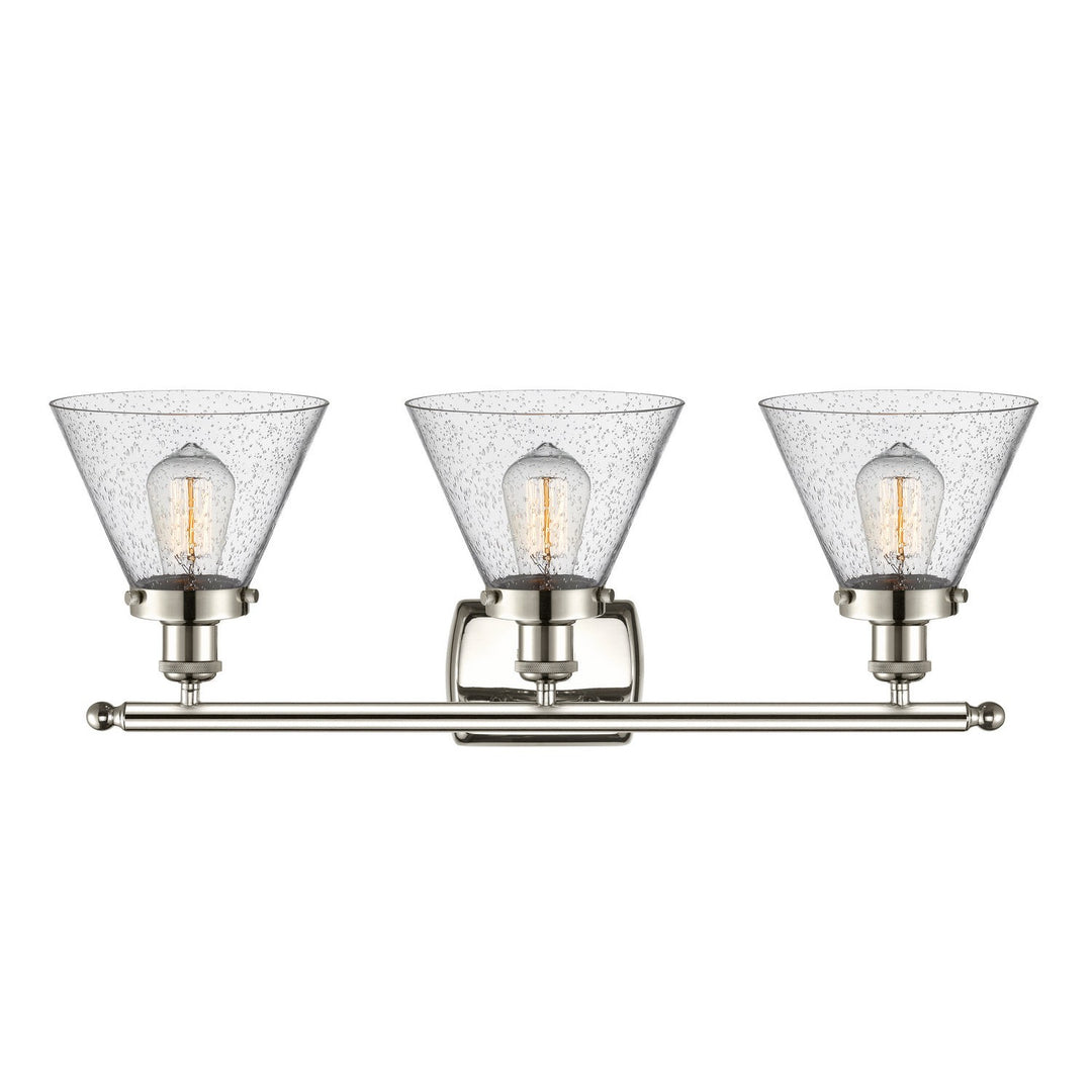 Innovations Ballston Urban 916-3W-PN-G44 Bath Vanity Light 28 in. wide - Polished Nickel