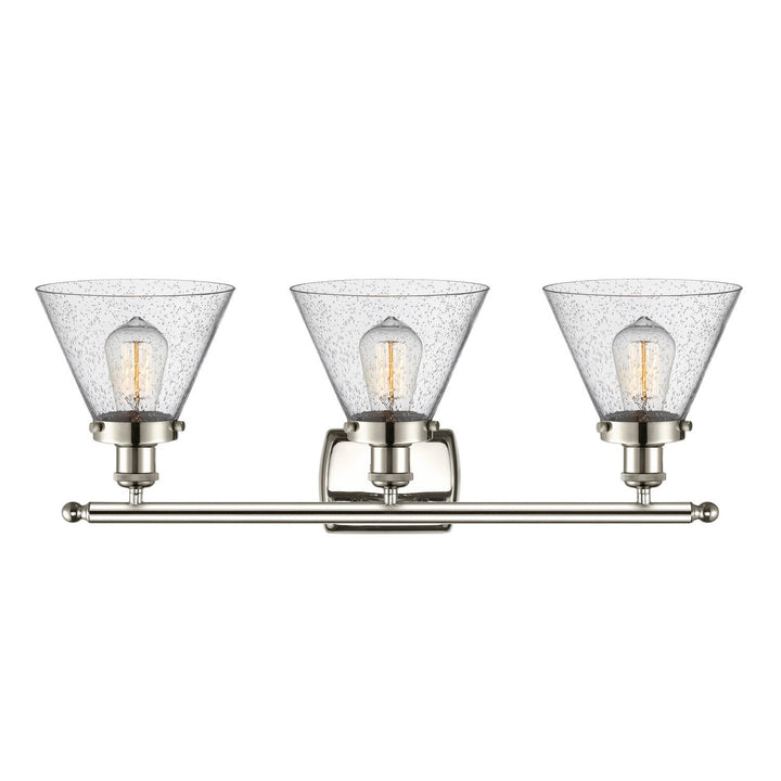 Innovations Ballston Urban 916-3W-PN-G44 Bath Vanity Light 28 in. wide - Polished Nickel